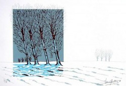 Campo Invernal<br>serigrafia - 35 x 50 cm